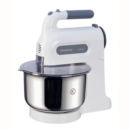 Mixer cu bol Kenwood Chefette HM680, 350W, 3L bol, 5 viteze + Puls, Alb