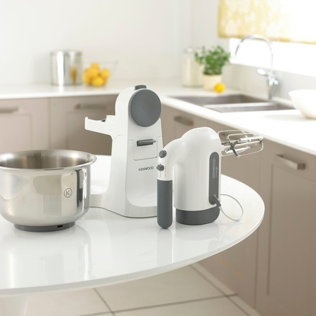 Mixer cu bol Kenwood Chefette HM680, 350W, 3L bol, 5 viteze + Puls, Alb