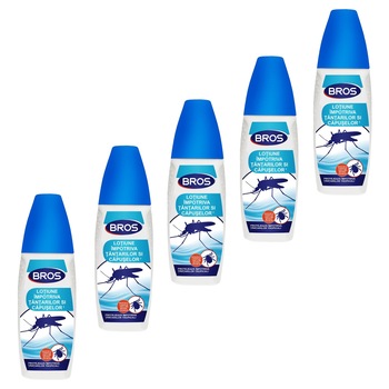 Set 5 x Lotiune Bros spray impotriva tantarilor si capuselor Set 5 x Lotiune Bros spray impotriva tantarilor si capuselor