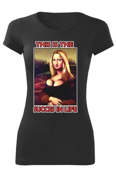 Tricou personalizat amuzant succes in life, dama, negru, Negru Tricou personalizat amuzant succes in life, dama, negru, Negru