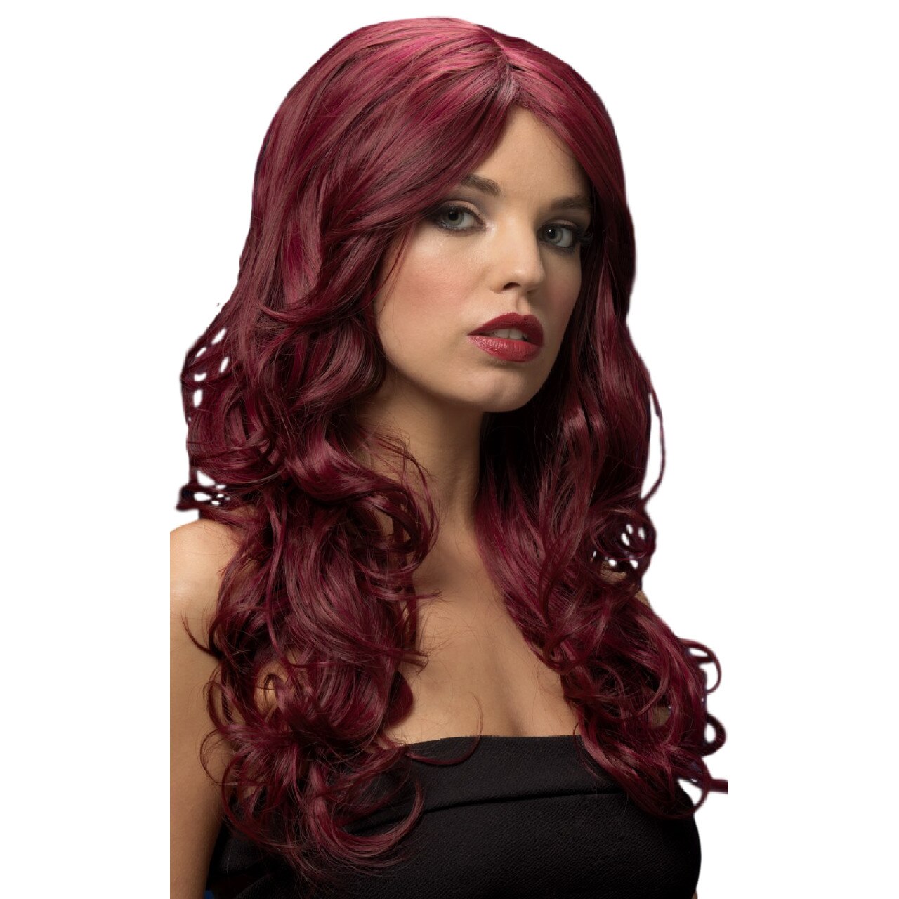 Peruca de lux Nicole red cherry, Smiffy