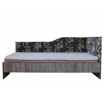 Pat Tapitat de Colt Genarom TOM 90 DR Fara Leat, Gen 233 / K084, 204 x 94,5 x 87 cm Pat Tapitat de Colt Genarom TOM 90 DR Fara Leat, Gen 233 / K084, 204 x 94,5 x 87 cm