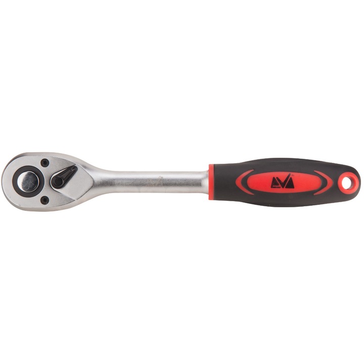 EvoTools racsnis csavarkulcs, hossz 206 mm, méret 3/8", piros-fekete fogantyú