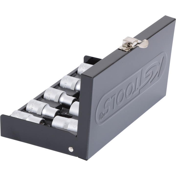 Комплект тресчотка Torx-E 1/2", KS TOOLS, E10-E24, 9 части