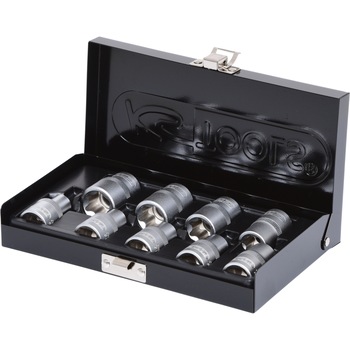 Set capete de clichet Torx-E 1/2 Set capete de clichet Torx-E 1/2
