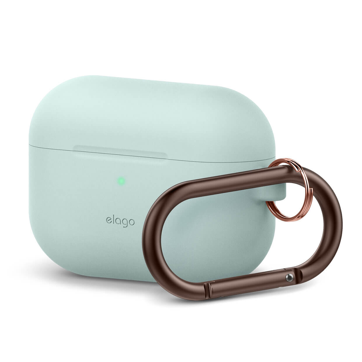 Husa de protectie pentru Apple Airpods Pro, Elago Hang, Silicon, albastru deschis