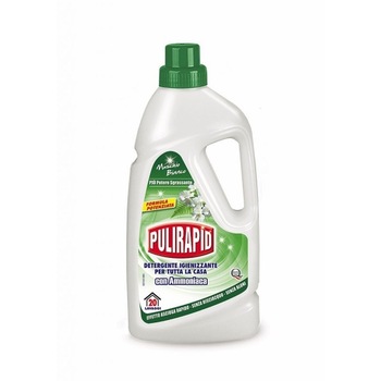 Detergent Pardoseli si Suprafete Lavabile - Pulirapid Mosc Alb cu Amoniac 1000 ml Detergent Pardoseli si Suprafete Lavabile - Pulirapid Mosc Alb cu Amoniac 1000 ml