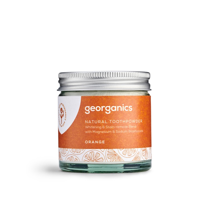Georganics fogkrém por, gyerekeknek, 60g, narancs