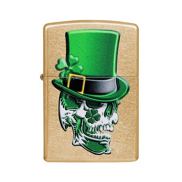 Bricheta Zippo Irish Skull