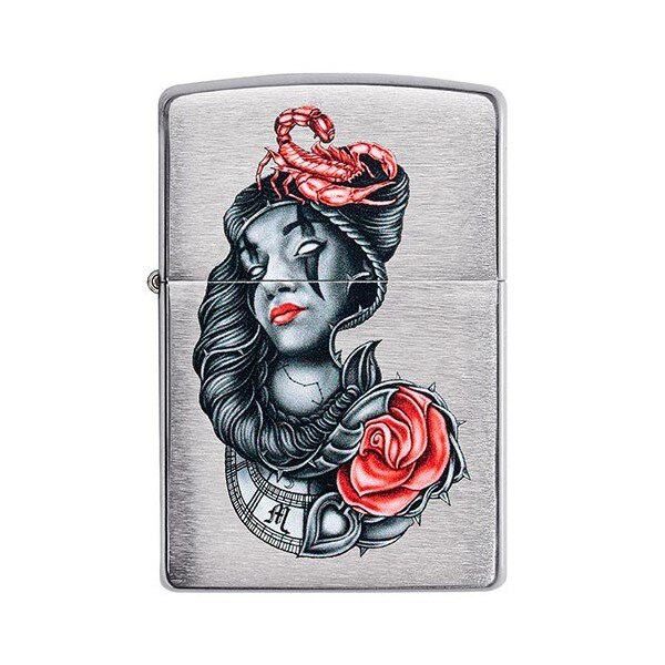 Bricheta Zippo Stylized Tattoo
