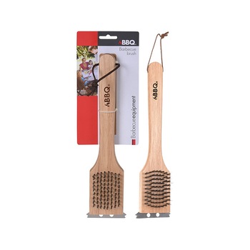 Perie pentru gratar , maner lemn, 30 x 6.5 x 3.5 Perie pentru gratar , maner lemn, 30 x 6.5 x 3.5