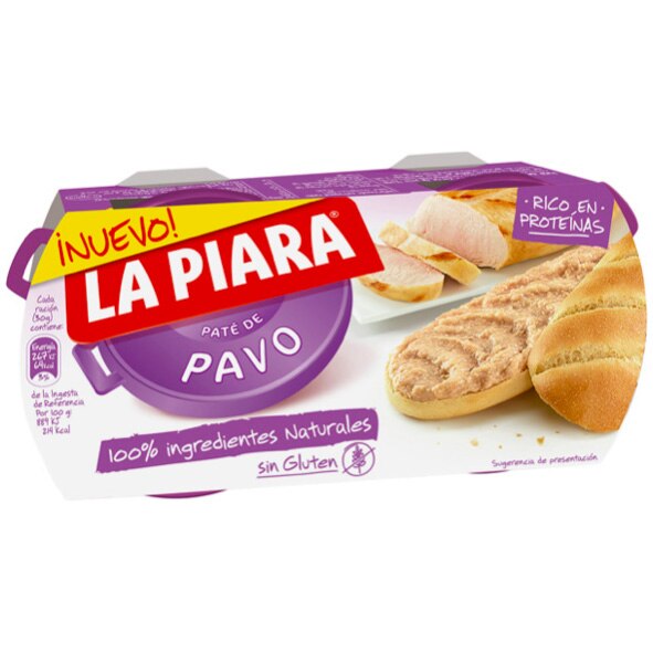 Pate de curcan 2x75g La Piara, 150g