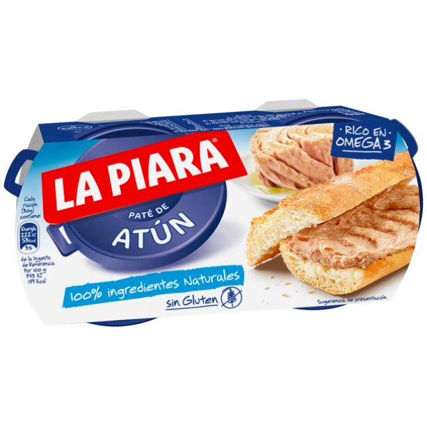 Pate de ton 2x75g La Piara, 150g