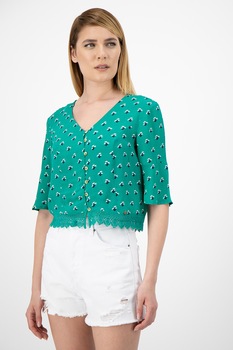 SUPERDRY, Bluza cu imprimeu, Verde SUPERDRY, Bluza cu imprimeu, Verde