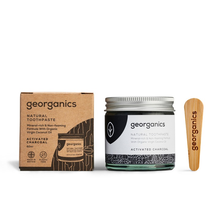 Georganics Természetes fogkrém aktív szénnel, 60ml