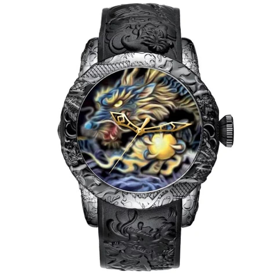black dragon timepiece