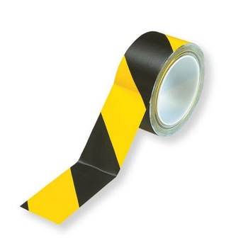 Banda marcare 50mm * 30m, culoare galben-negru Banda marcare 50mm * 30m, culoare galben-negru