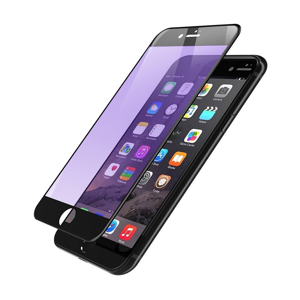 Folie Lemontti Sticla 3D Anti-BlueRay iPhone 6/6S, Black Frame