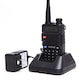 Statie radio portabila emisie receptie, Walkie Talkie, Baofeng UV-5R, Casca cu microfon originala