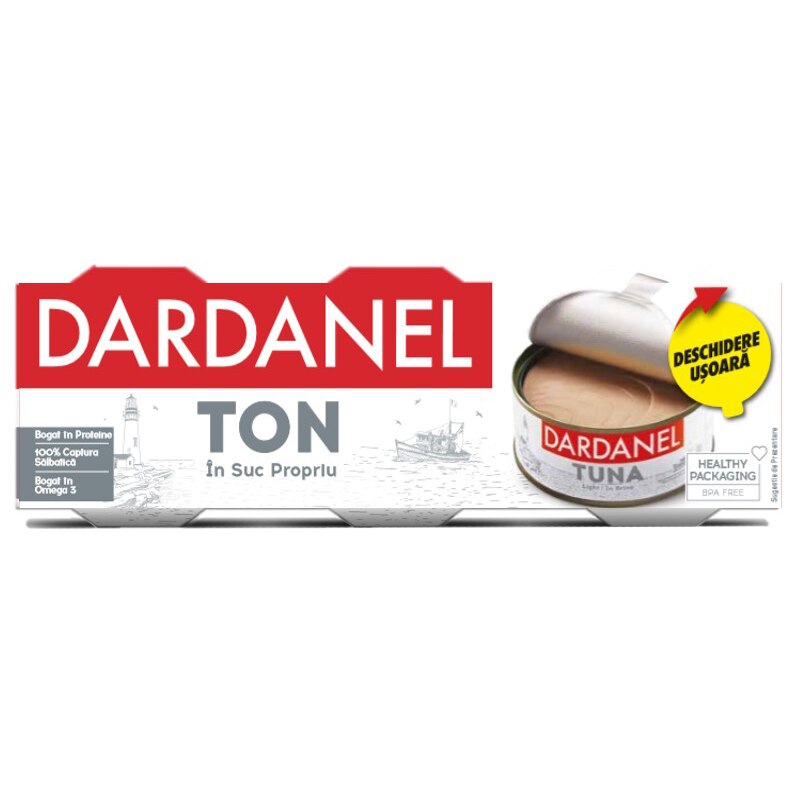 Ton in suc propriu 3x75g Dardanel, 225g