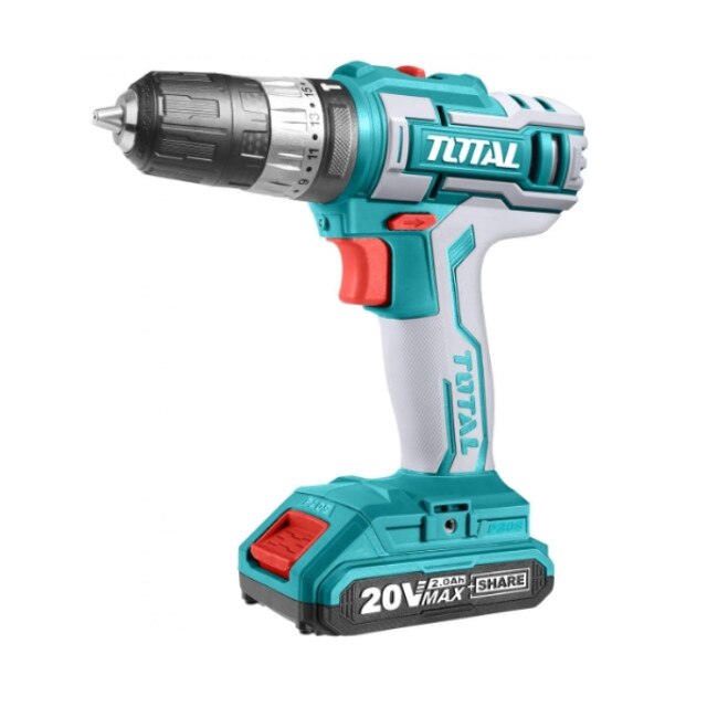 Masina de gaurit cu percutie si 2 acumulatori 20V-2.0Ah Li-Ion + (50 accesorii)