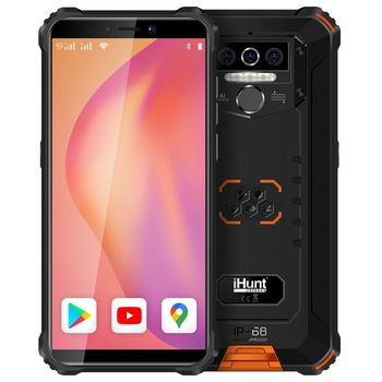 Telefon Mobil iHunt TITAN P8000 PRO 2021, 4G+, 8000mAh, Triple Camera 13MP, 5.5-inch HD+ Gorilla Glass, IP68, 4GB + 32GB, Android 10, Orange Telefon Mobil iHunt TITAN P8000 PRO 2021, 4G+, 8000mAh, Triple Camera 13MP, 5.5-inch HD+ Gorilla Glass, IP68, 4GB + 32GB, Android 10, Orange