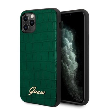 Husa iPhone 11 Pro Guess Croco Verde Husa iPhone 11 Pro Guess Croco Verde