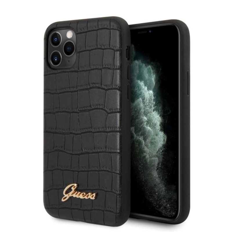 Husa iPhone 11 Pro Max Guess Croco Neagra