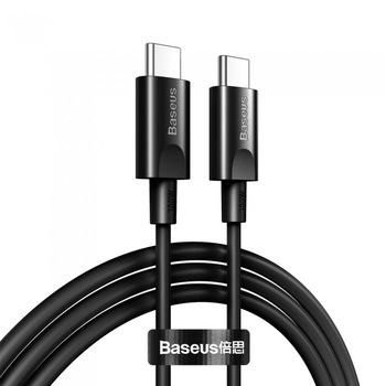 Cablu de date/incarcare Baseus, Xiaobai USB Type-C to USB Type-C, 1.5M 5 A, Negru Cablu de date/incarcare Baseus, Xiaobai USB Type-C to USB Type-C, 1.5M 5 A, Negru