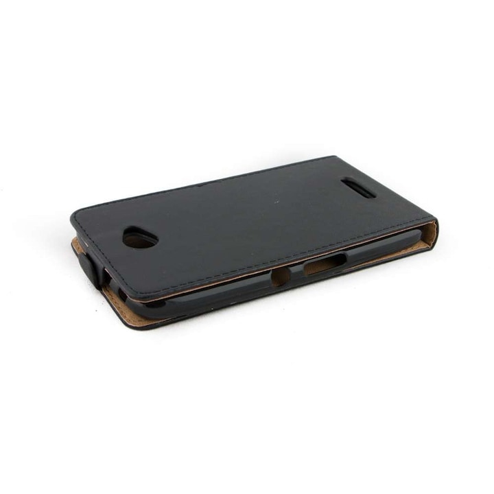 Капак Sony Ericsson Xperia M5, еко кожа, флекси, черен