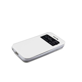 Husa Vodafone Smart ultra 6 , piele eco , carte, ecran notificari , alba Husa Vodafone Smart ultra 6 , piele eco , carte, ecran notificari , alba