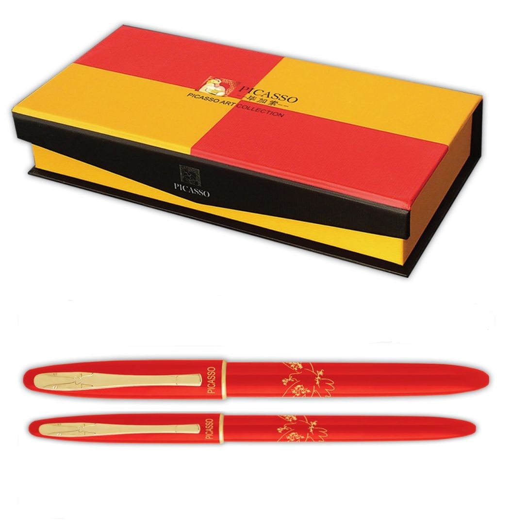 Set pix si stilou PICASSO 606R Rosu