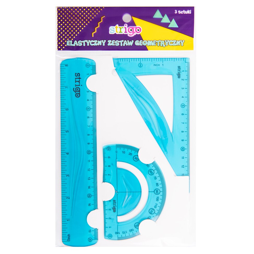 Set geometrie flexibil, Strigo, Albastru