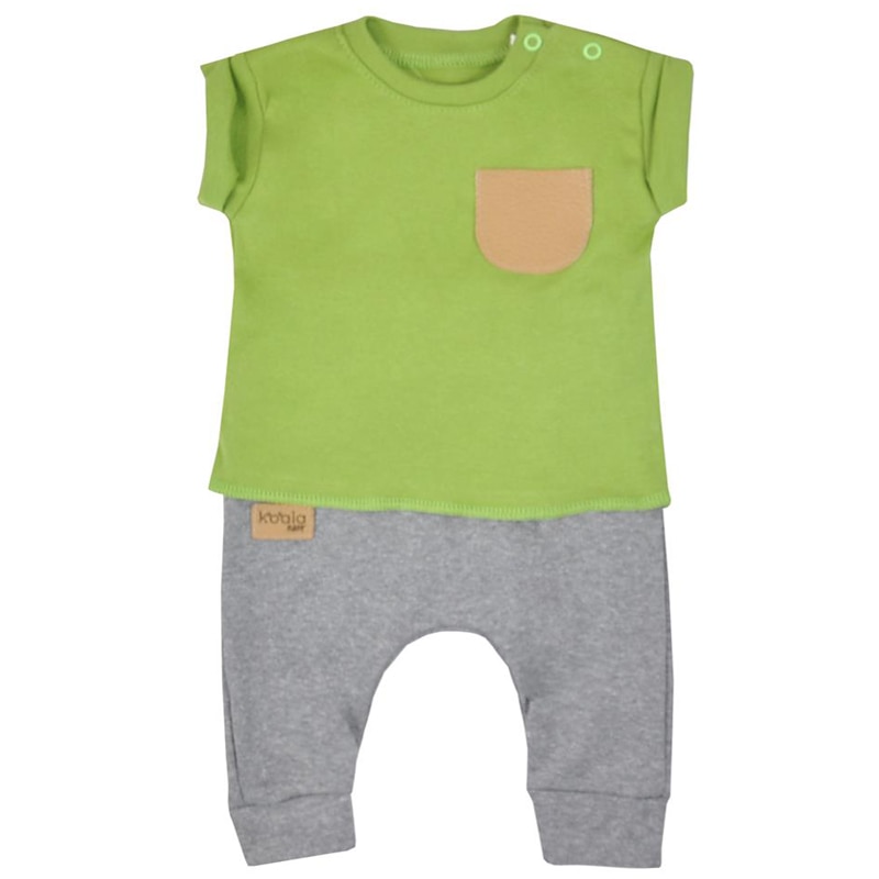 Compleu 2 piese pentru bebelusi Koala Summer Boy 07-727V, Multicolor