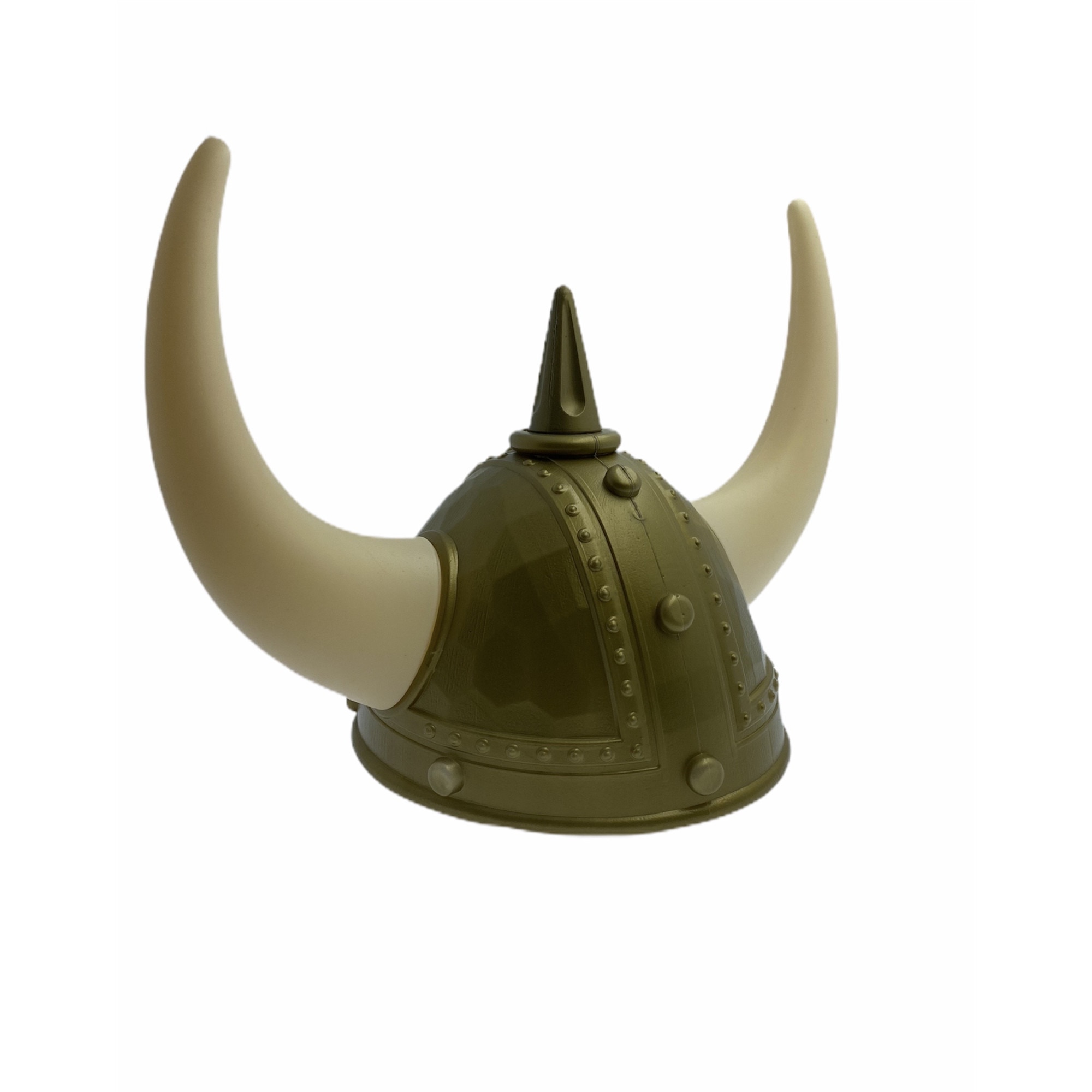 Casca Petrecere Viking cu coarne, Auriu