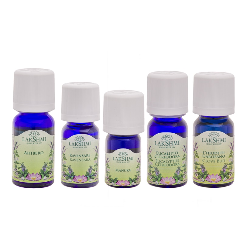 Set uleiuri esentiale 100% pure Lakshmi, tratament alternativ pentru zona zoster, 5 bucati, 45 ml