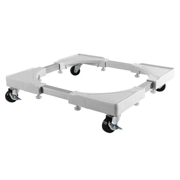 Suport aragaz frigider masina de spalat, reglabil, rotile mecanism de blocare, 60cm, 300kg, culoare alb Suport aragaz frigider masina de spalat, reglabil, rotile mecanism de blocare, 60cm, 300kg, culoare alb