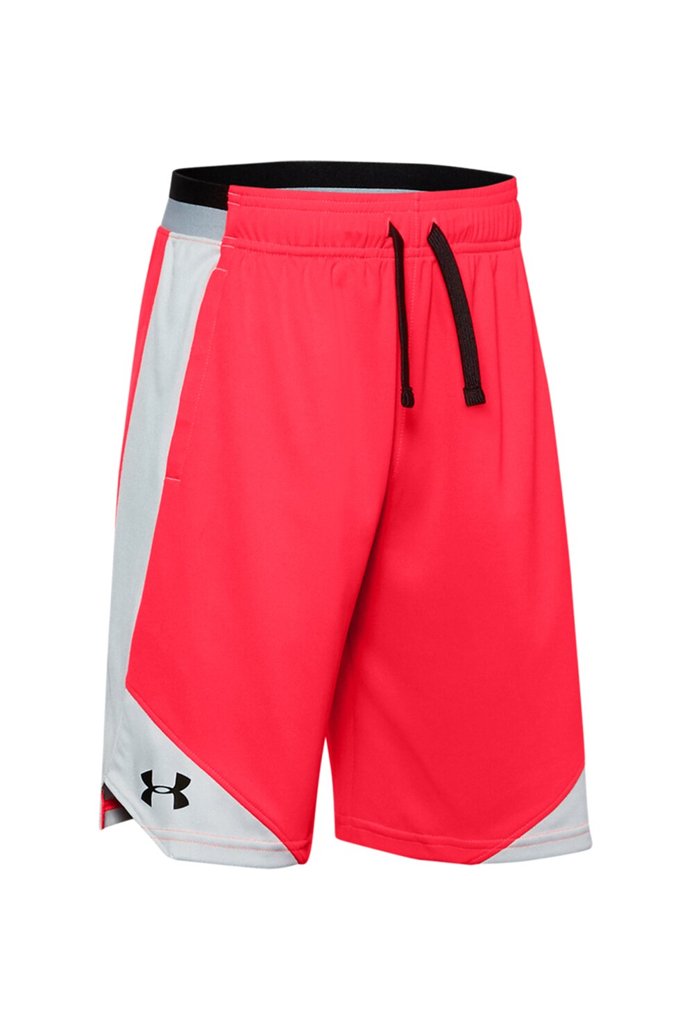 Under Armour, Pantaloni scurti lejeri, pentru antrenament Stunt 2.0, Roz neon/Alb/Negru, 122-127 CM
