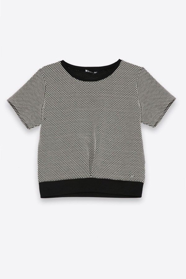 Tricou Top Secret Drywash, Bumbac, Negru / Alb, S EU