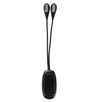 Lampa de citit cu brate duble LED , 3 x AAA Lampa de citit cu brate duble LED , 3 x AAA