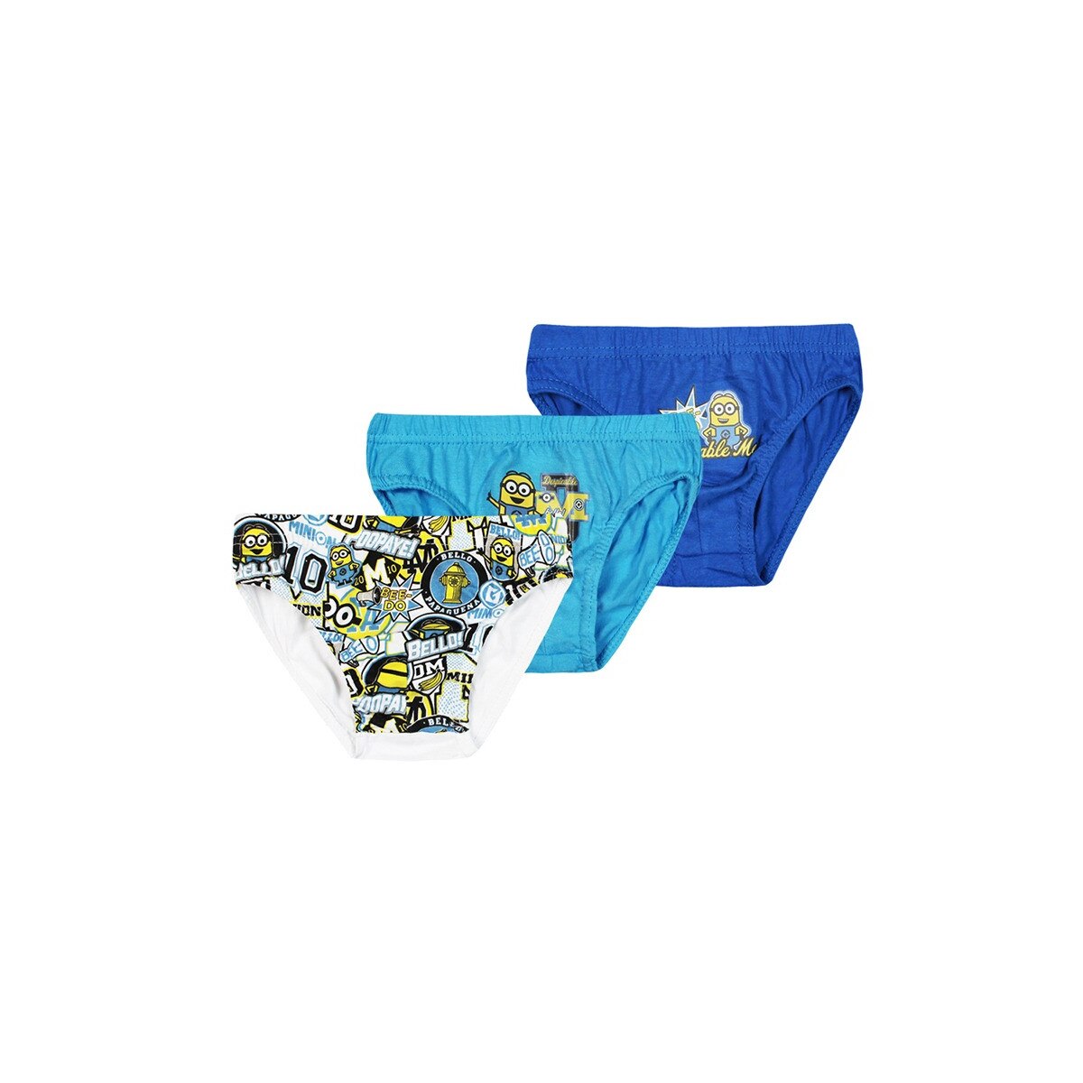 Set 3 perechi chiloti pentru baieti, Disney, Minions Papaguena, Multicolor