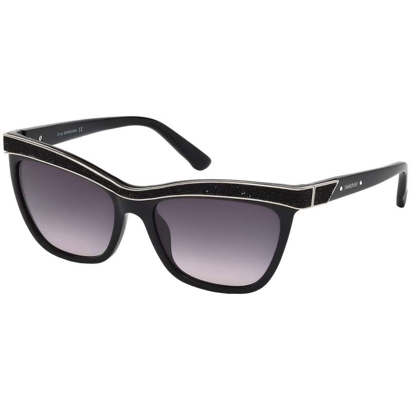 Ochelari de soare dama, SK0075 01B, Negru
