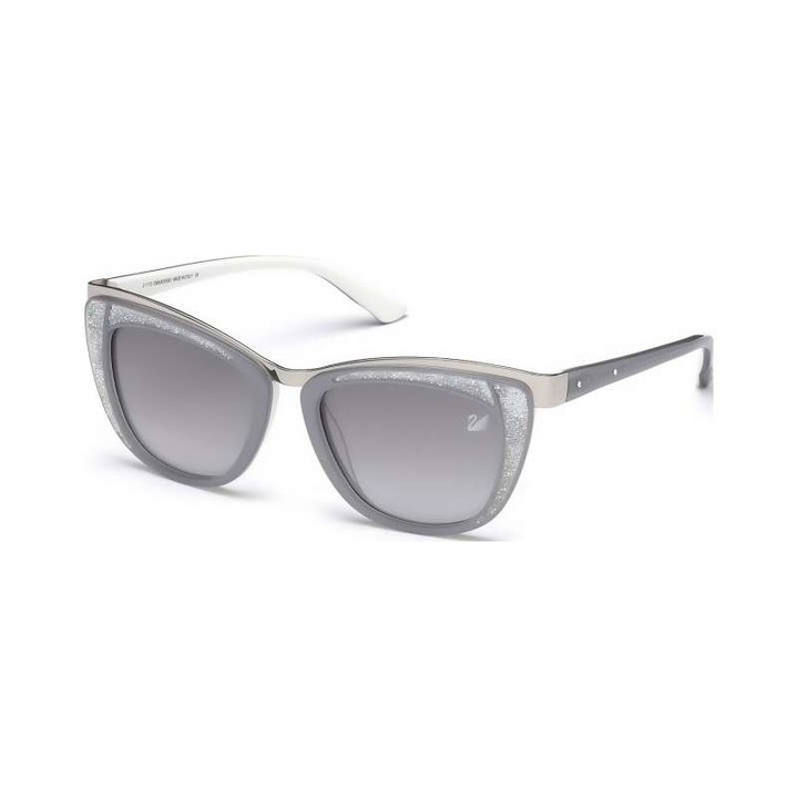Дамски слънчеви очила, SK0061 80B, Сребрист