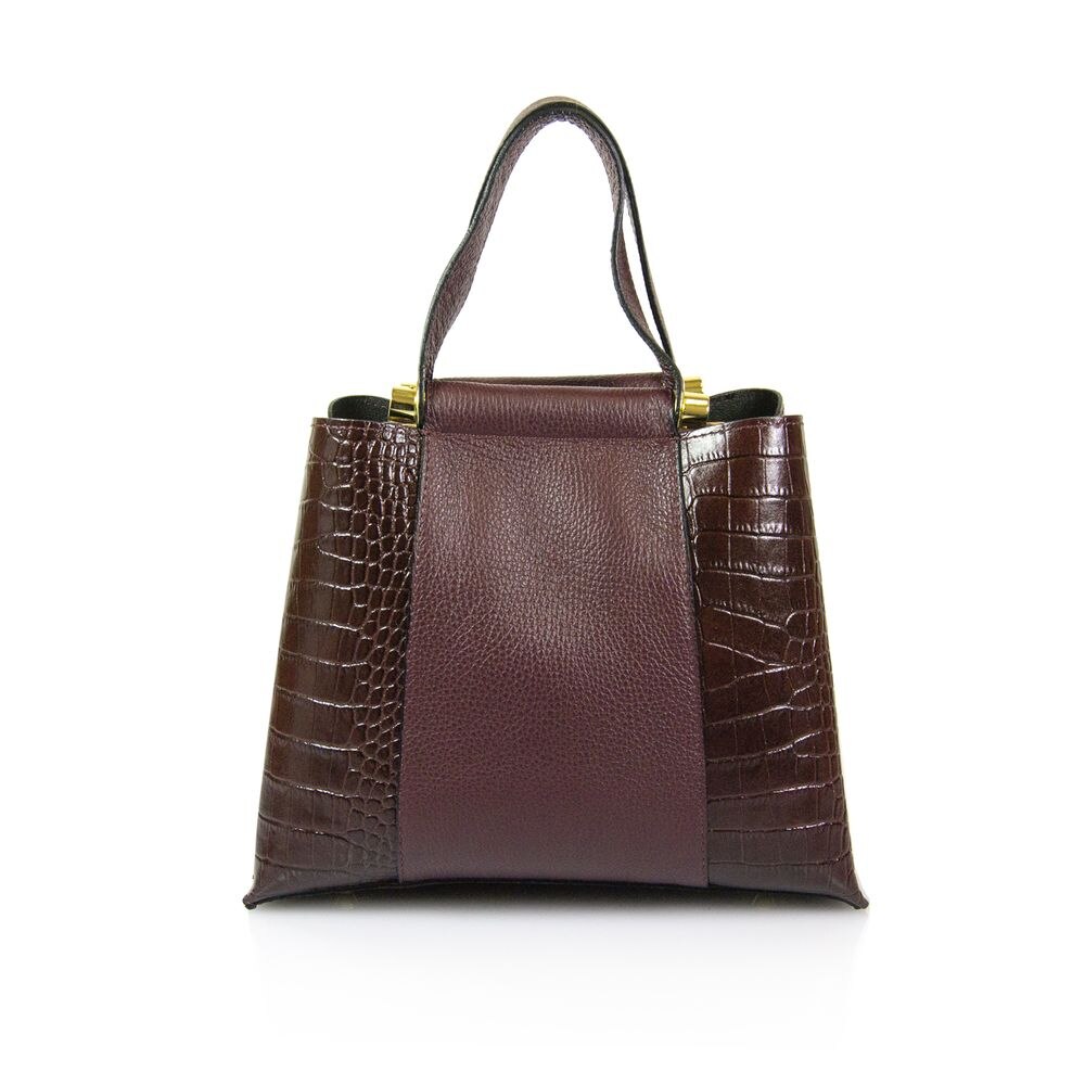 Geanta de dama Emilio Masi, din piele naturala 66C021C,bordo