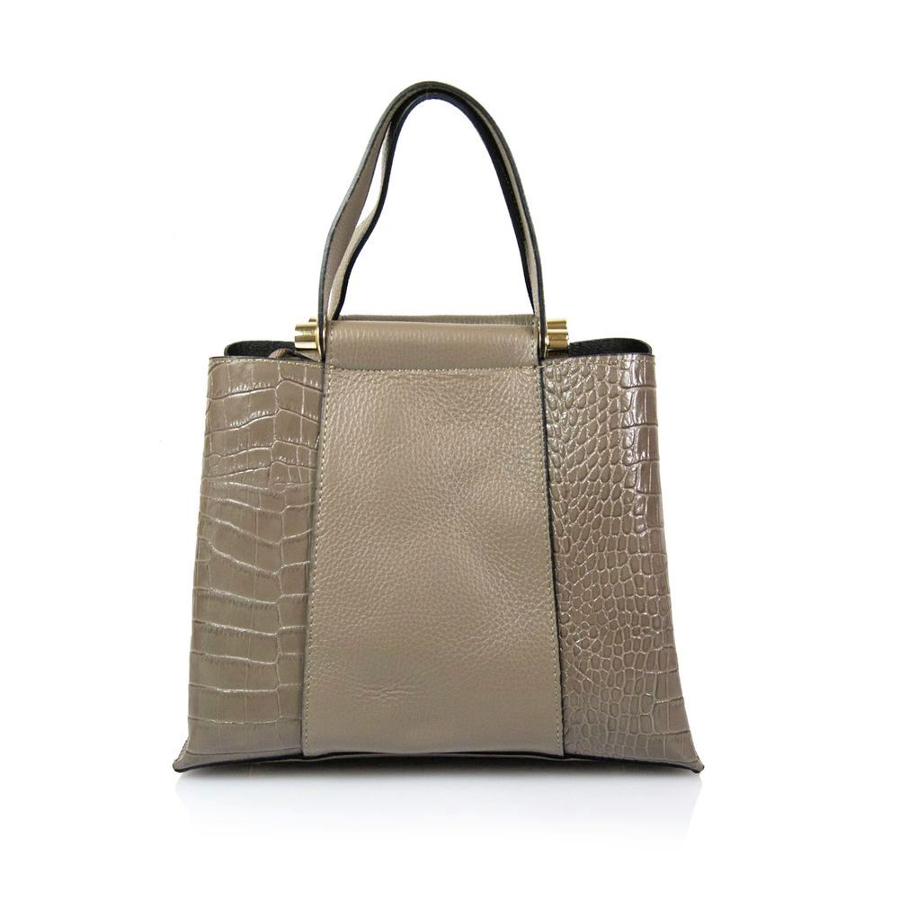 Geanta de dama Emilio Masi, din piele naturala 66C021A,taupe