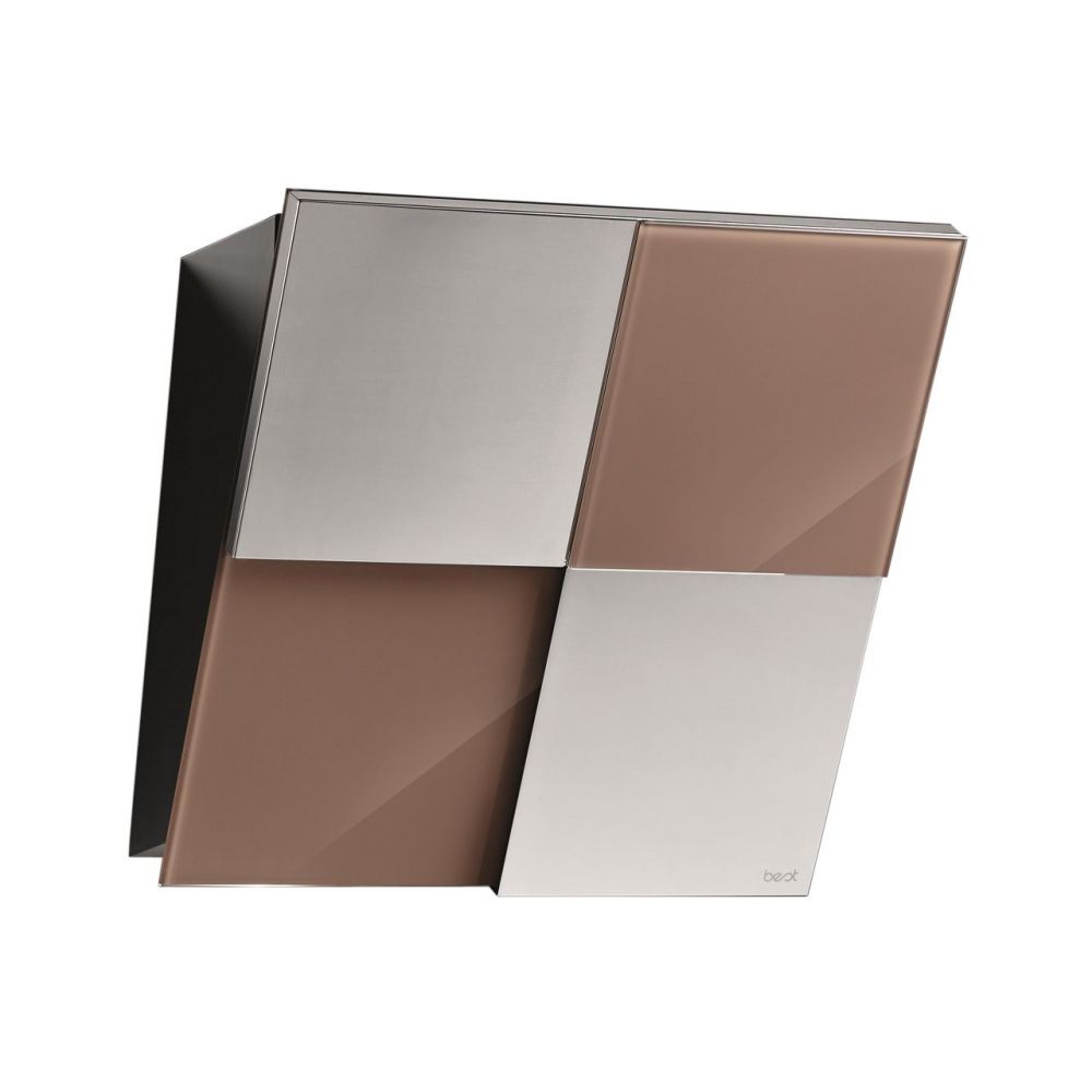 Hota decorativa Best Keys CA 55 cm, putere de absorbtie 700 mc/h, 1 motor, 3 trepte de viteza, Cappuccino