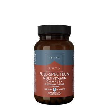 Full-Spectrum Multivitamine si Fitocomplex, Terranova, 50 cps, 100% vegan, fara aditivi Full-Spectrum Multivitamine si Fitocomplex, Terranova, 50 cps, 100% vegan, fara aditivi