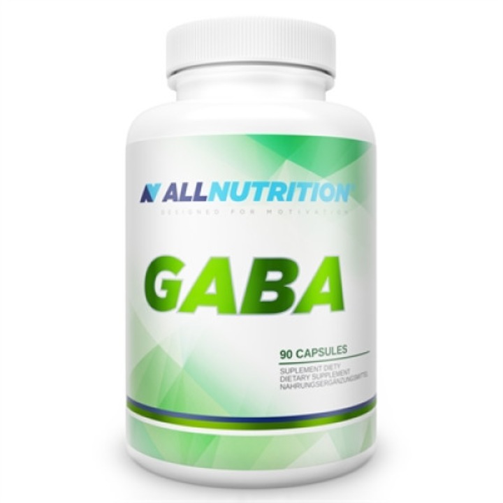 ALLNUTRITION, GABA Étrendkiegészítő, Adaptogen, Gamma-aminosav, 750 mg, 90 kapszula (90 adag)