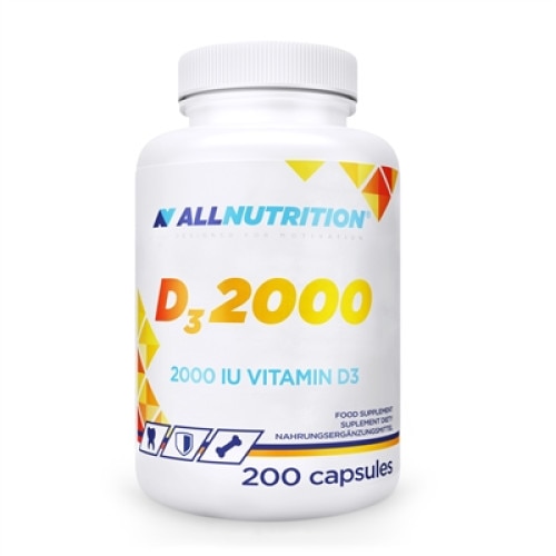 Vitamina D3, Vitamin D3 2000 mcg - 200 capsule moi (200 doze)