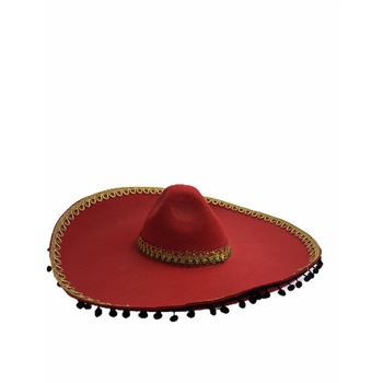 Palarie Petrecere Sombrero Mexican, Rosu